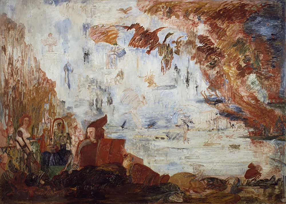 Temptation of St Anthony, by James Ensor (1860-1949), oil on canvas, 118x168 cm. Belgium, 19th centu from James Ensor