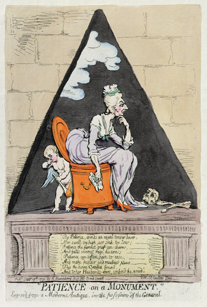 Patience on a Monument from James Gillray