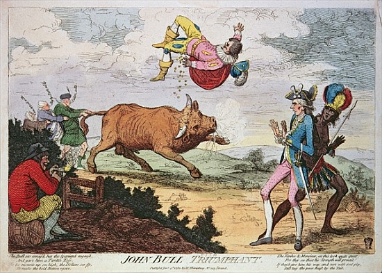 John Bull Triumphant, published by William Humphrey, 4th January 1780 from James Gillray