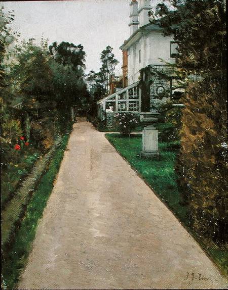 The Garden of the artist's house from James Jacques Tissot