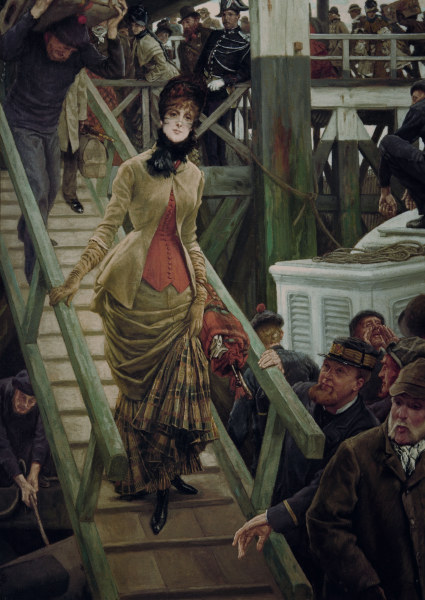 J.Tissot, Embarkation in Calais from James Jacques Tissot