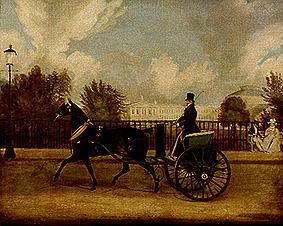 Captain Copland at the exit with Tam O Shanter in the Regentspark London from James Pollard
