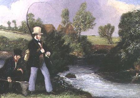 Fishing scene from James Pollard