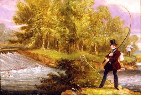 Trout Fishing on the Lea from James Pollard