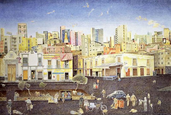 Hairdresser in the Plaza Roldan, 2001 (oil on canvas)  from  James  Reeve