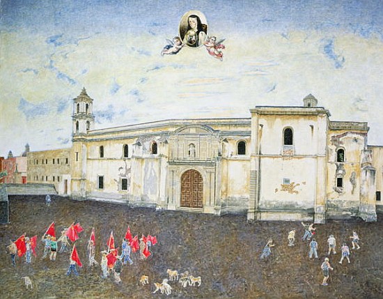 Political Protest, the Cloister of Sor Juana de la Cruz (1648-95) 2001 (oil on canvas)  from  James  Reeve