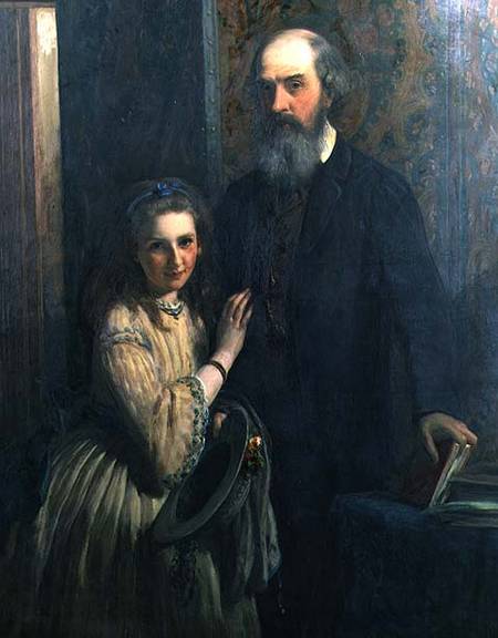 Sir William FitzHerbert with his daughter, Ida from James Sant