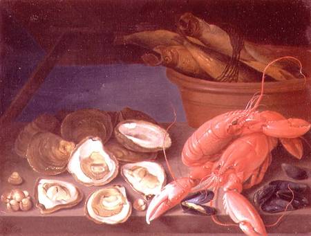 Still Life of Lobsters from James Sillett
