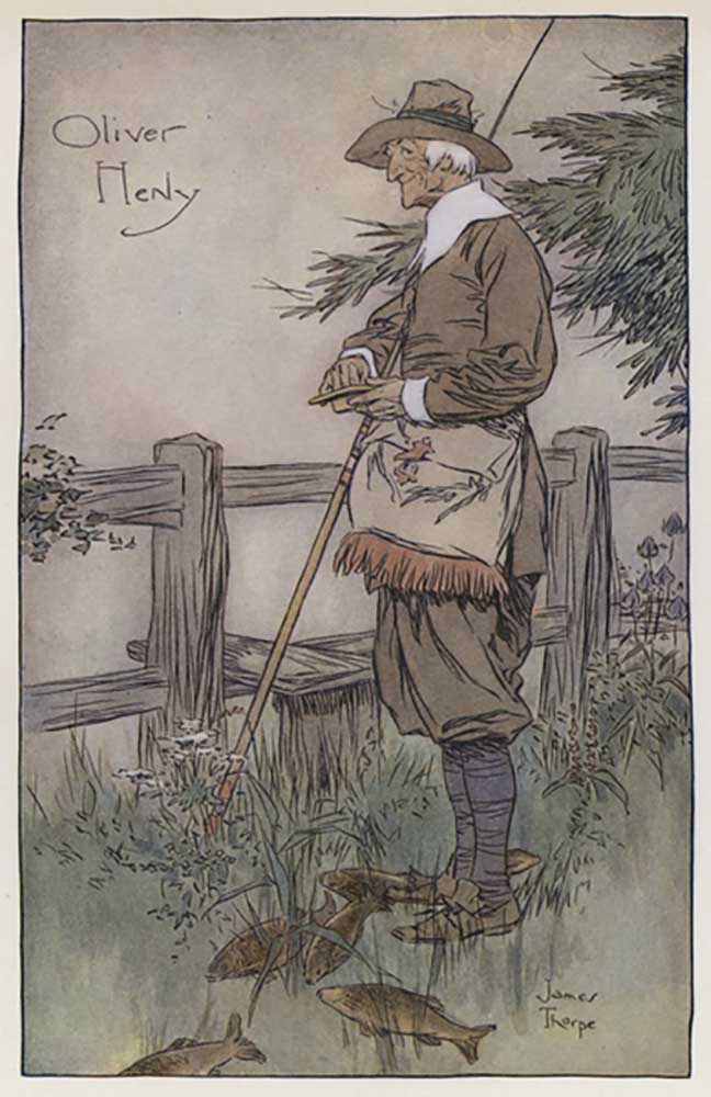 Illustration for The Compleat Angler by Izaak Walton from James Thorpe