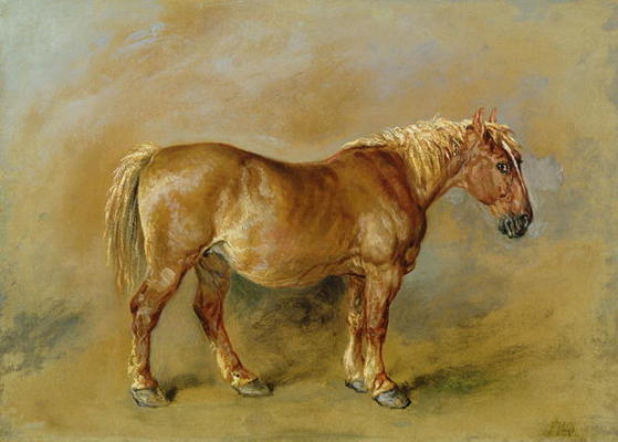 A Suffolk Punch (oil on paper laid onto canvas) from James Ward