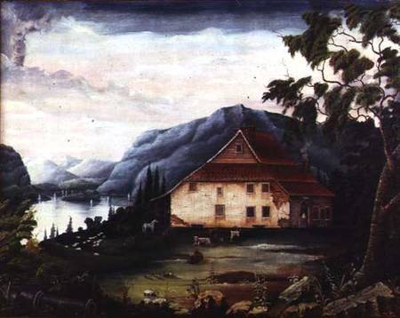 Washington's headquarters at Newburgh on the Hudson in c.1775 from James William Fosdick