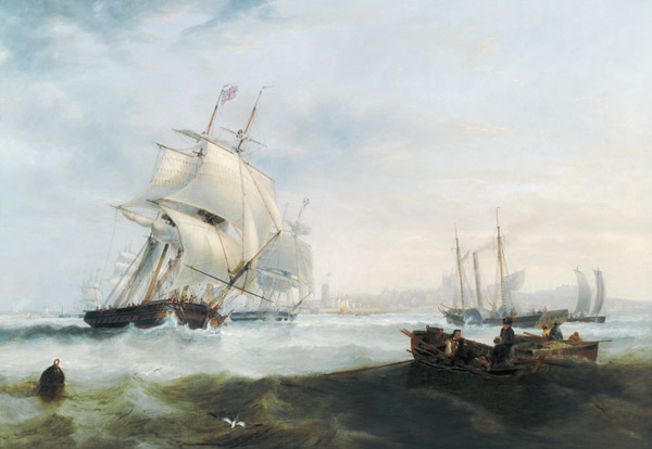 Shipping off Hartlepool from James Wilson Carmichael