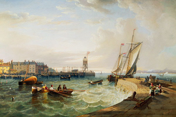 The Harbour at Hartlepool from James Wilson Carmichael