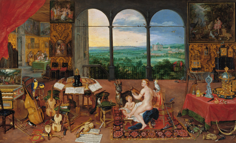 Allegory of the hearing. Executed with Peter Paul Rubens. from Jan Brueghel d. Ä.