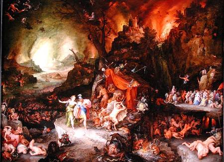 Aeneas and the Sibyl in the Underworld from Jan Brueghel d. Ä.