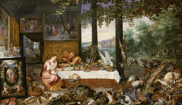 The sense of taste from Jan Brueghel d. Ä.