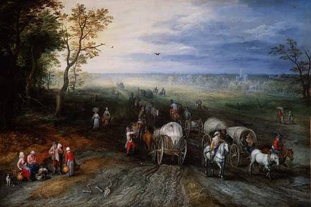 Returning from Market from Jan Brueghel d. Ä.