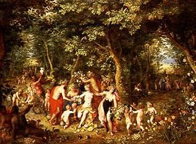 The abundance or homage to the gods or four seasons from Jan Brueghel d. Ä.