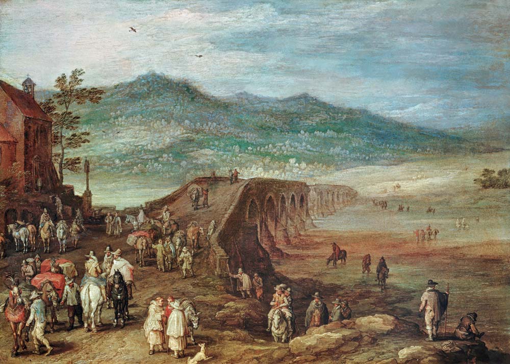 Jan Brueghel d.Ä., Brücke zu Talavera from Jan Brueghel d. J.