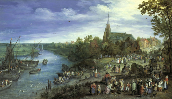 Brueghel, the Elder, Village Market. from Jan Brueghel d. J.
