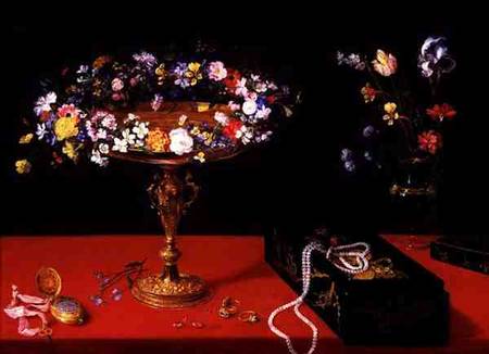 A Still Life of a Tazza with Flowers from Jan Brueghel d. J.