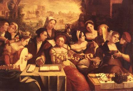 The Prodigal Son Feasting with Harlots from Jan Cornelisz Vermeyen