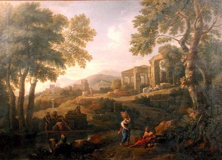 Classical landscape with figures and ruins from Jan Frans van Bloemen
