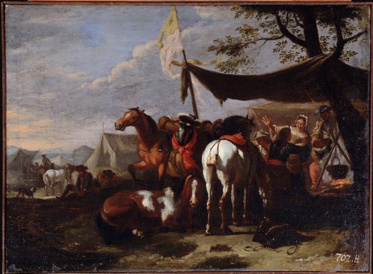 A Cavalry Camp from Jan Frans van Bloemen