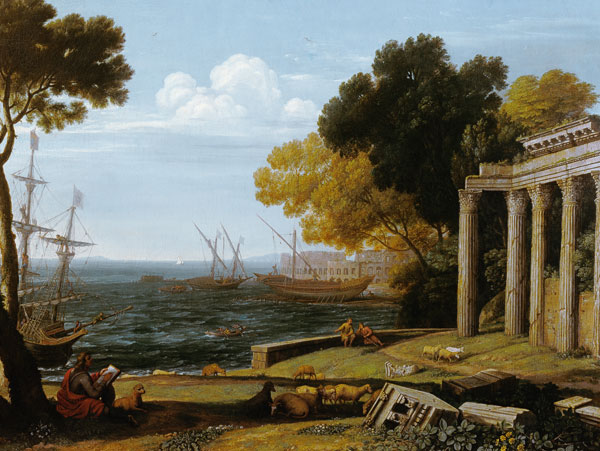 View of the Sea, Port and Amphitheatre of Pola from Jan Frans van Bloemen