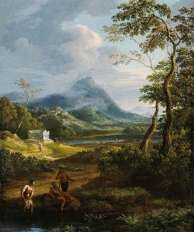 Figures in a classical landscape (pair of 81819)