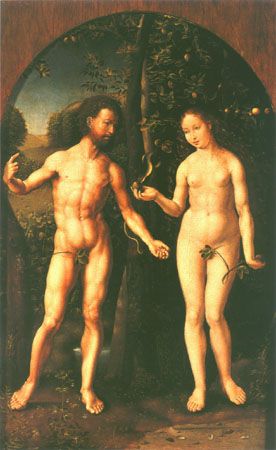 Adam and Eva from Jan Gossaert