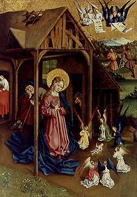 Maria and adoring angels, the Christ Child, panel of the Marienfelder altar from Jan Koerbecke