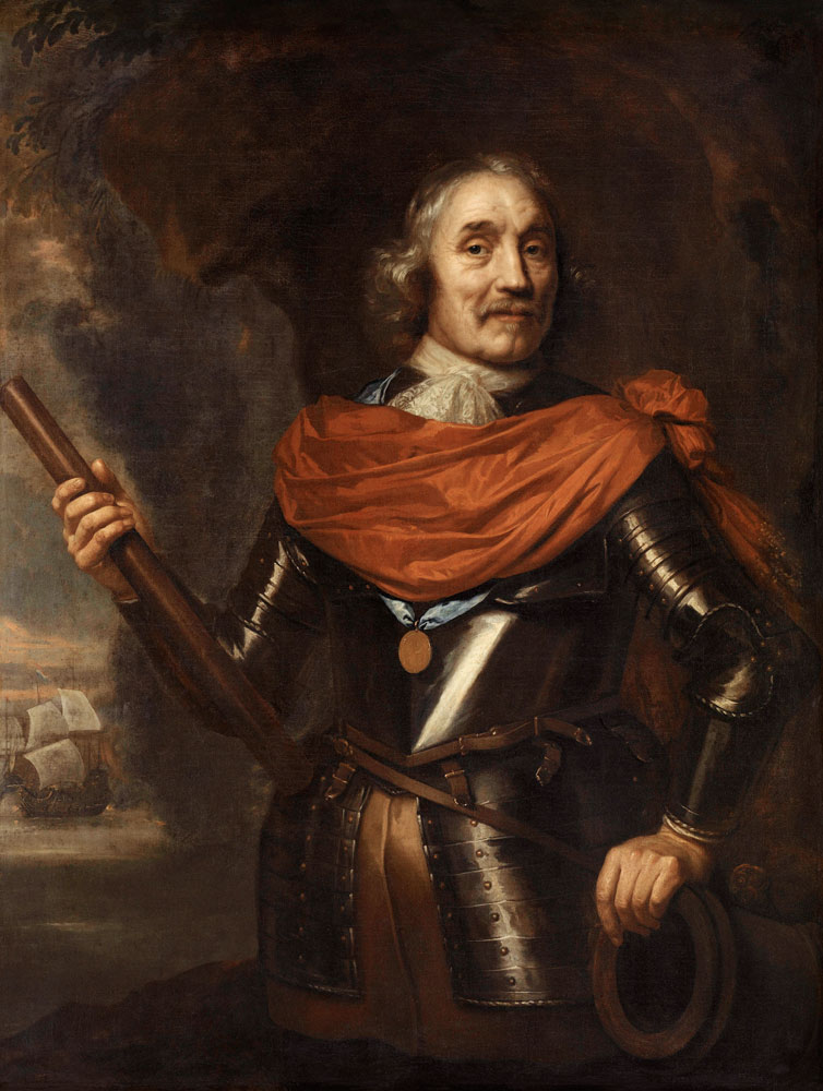 Maarten Harpertszoon Tromp (1597-1653), Dutch Admiral from Jan Lievens