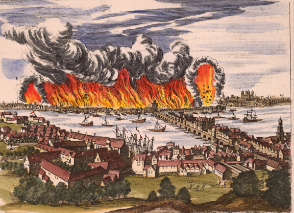 Great Fire of London , Luyken from Jan Luyken