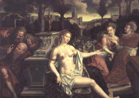 Susanna and the Elders from Jan Massys or Metsys