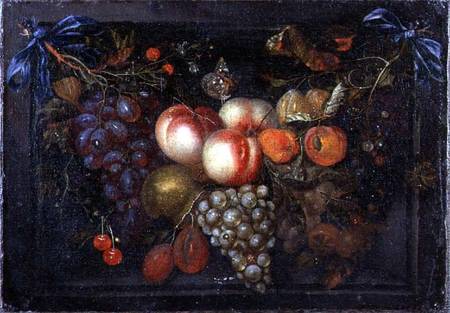 Still Life of Fruit in a Stone Niche from Jan Pauwel the Elder Gillemans