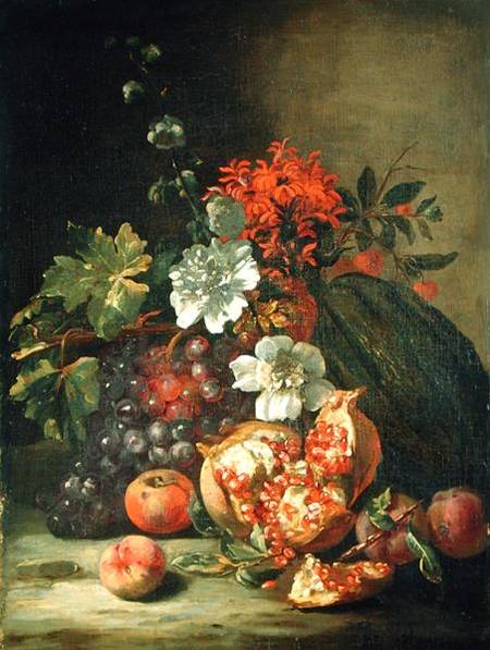 Fruit and Flowers from Jan Peter van the Younger Bredael
