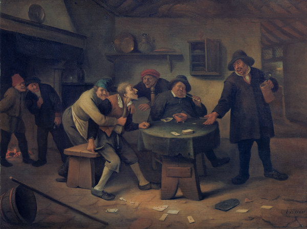 J.Steen / Peasants arguing in an inn from Jan Havickszoon Steen