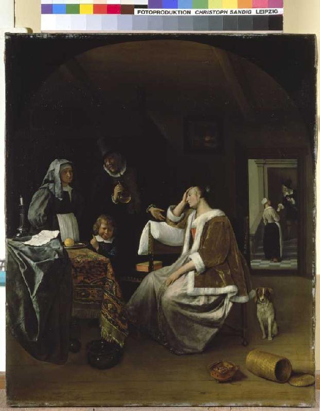 The love sick person from Jan Havickszoon Steen