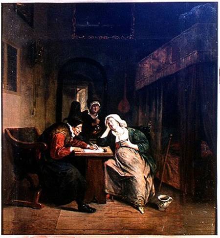 The Patient and the Doctor from Jan Havickszoon Steen