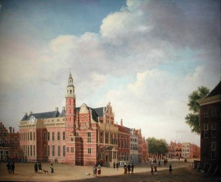 View of the Old Town Hall, The Hague from Jan the Elder Ekels