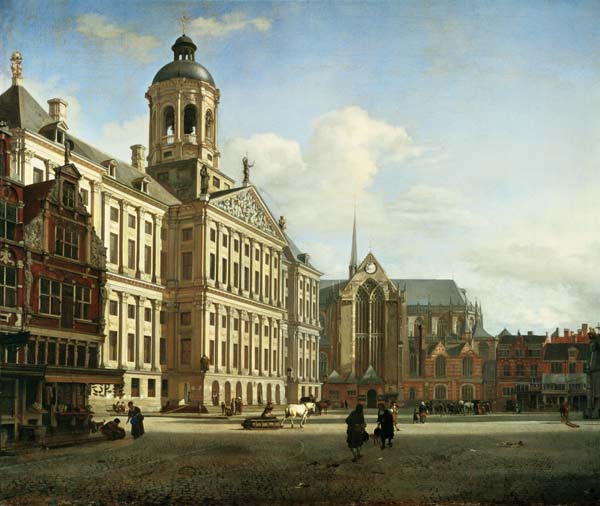 The New Town Hall, Amsterdam from Jan van der Heyden