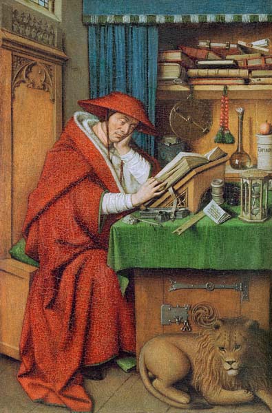 St. Jerome in his study from Jan van Eyck