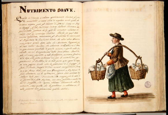 Drink-seller, Venetian (manuscript) from Jan van Grevenbroeck