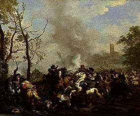 Rider battle. from Jan van Huchtenburgh