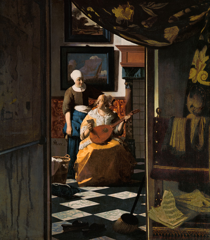 Vermeer/ The love letter / c.1669/70 from Johannes Vermeer