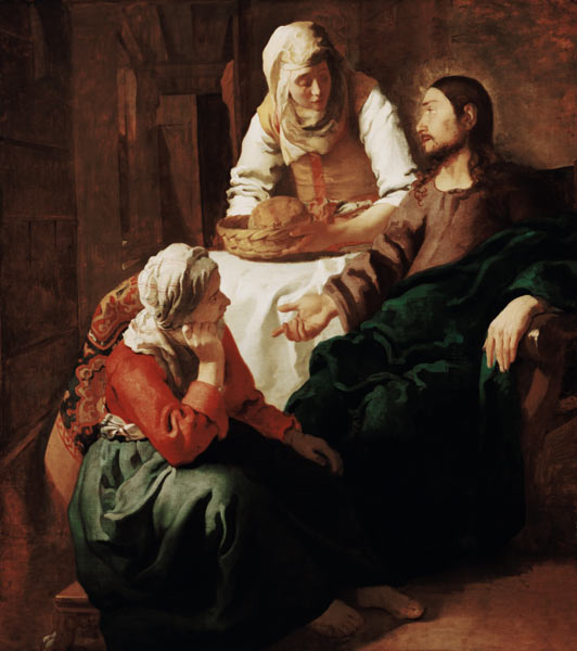 Christ in the House of Mary and Martha from Johannes Vermeer