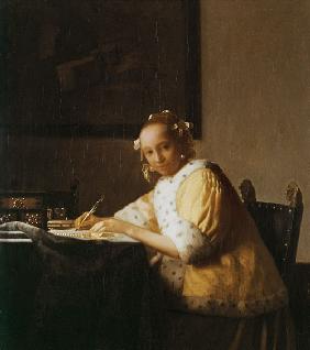 Lady writing a Letter