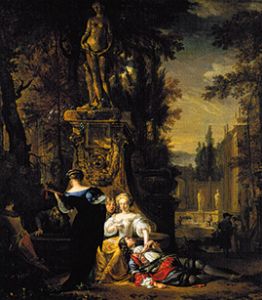 Gallant society in the open from Jan Weenix