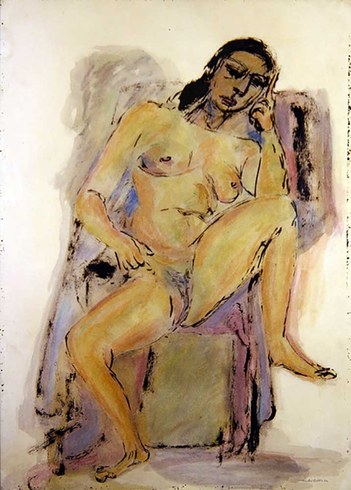 Seated Nude, 1946 from Jankel Adler